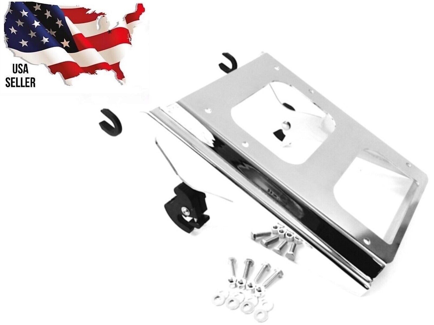 Chrome Harley Detachable Tour Pack Rack 09-2013 Street Road King Glide 53276-09B ULTRA LIMITED QUICK RELEASE ELECTRA