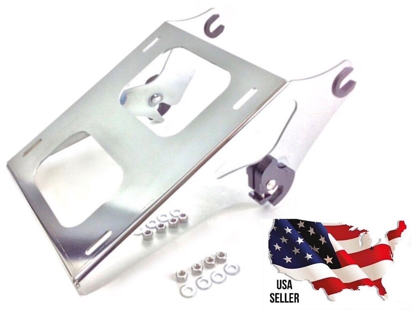 Chrome Harley Detachable Tour Pak Rack 2009-2024 Street Road King Glide 53000221 QUICK RELEASE ELECTRA TOURING TOURER