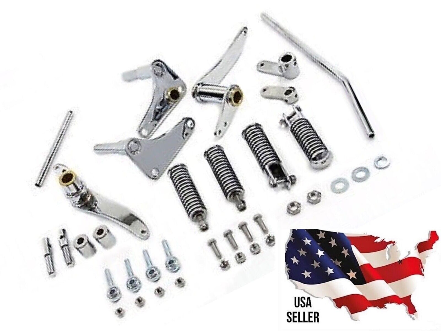 BRAKE SHIFTER SHIFT LEVER Forward Control Kit Chrome Harley Sportster 1957-1974 XLH XLCH VT 22-0700 SPORT FOOT PEGS