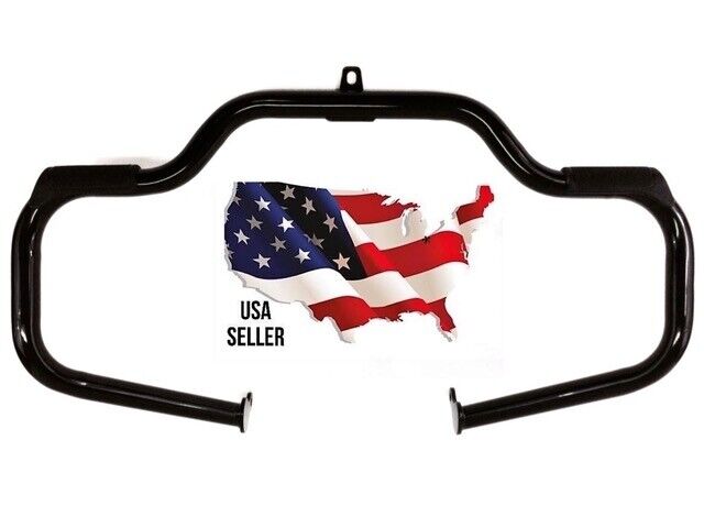 Black Harley davidson Engine Guard Touring Road King Roadking 49442-10A 10-2024 ELECTRA HIGHWAY BARS ULTRA STREET GLIDE MOUSTACHE