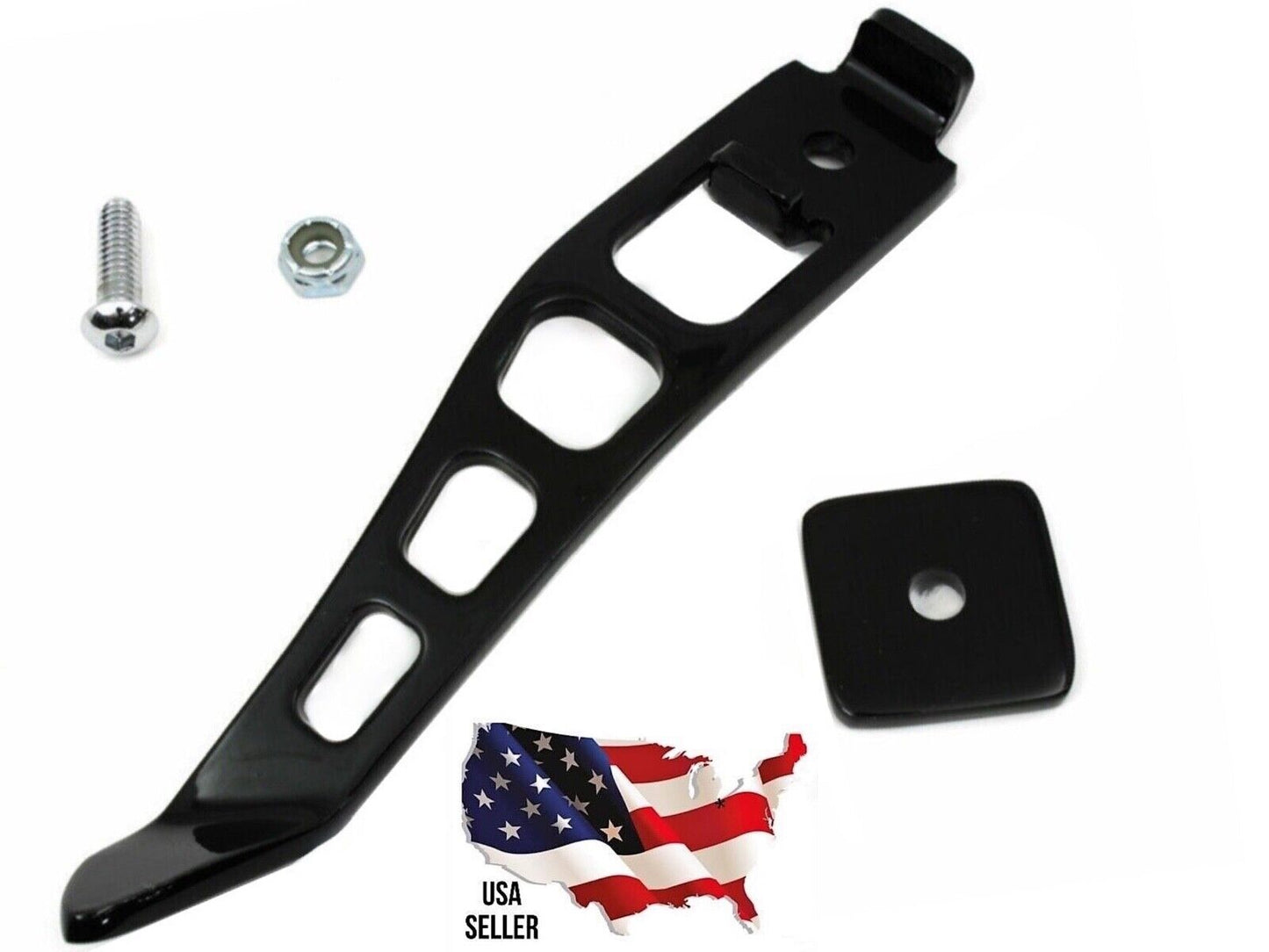 Black Harley Jiffy Stand Extension 50000032 Dyna 1993-2017 Street Bob Fat WIDE SUPER Glide CUSTOM SPORT FXD LOW RIDER