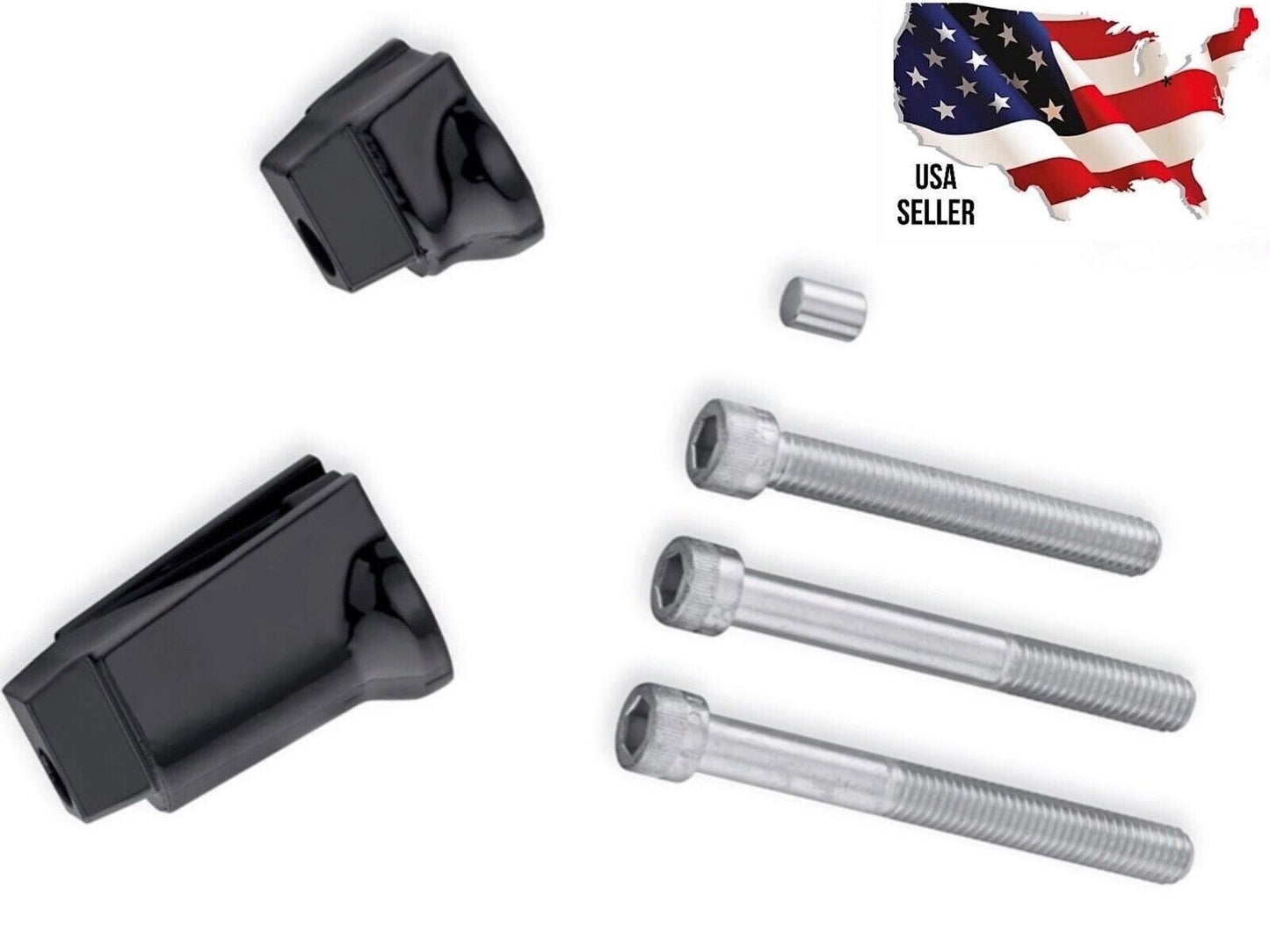 Black Harley Passenger Footboards Bracket 2018-2024 Softail Fat Boy Street Bob S D LOW RIDER BREAKOUT