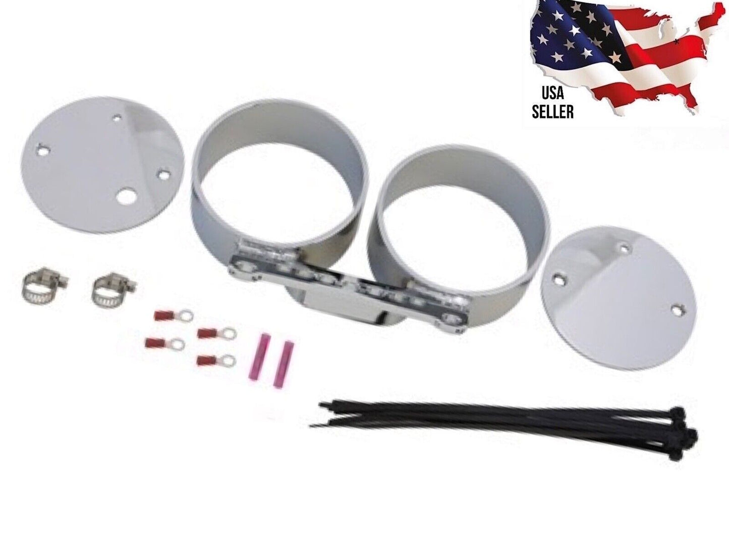 Chrome Harley V Dyna FXD 1995-2005 Sportster XL Dual Gauge Bracket Twin 39-0213 custom 1200 883 SUPER GLIDE FXD DYNA V-TWIN