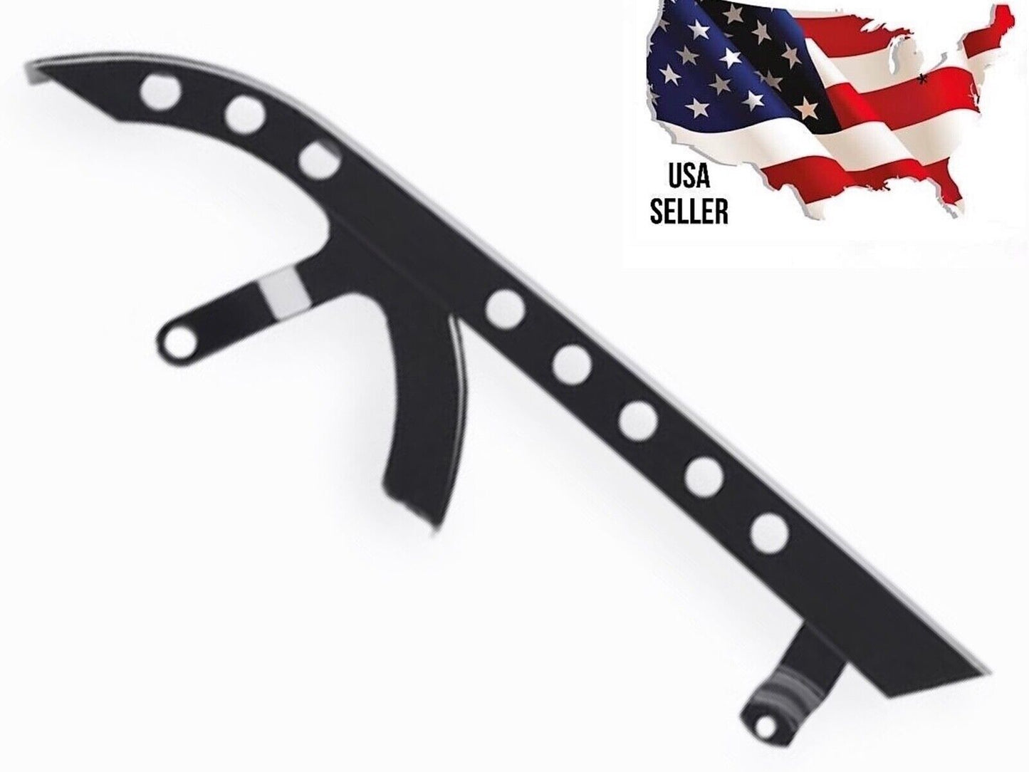 Gloss Black Rear Belt Guard Upper Harley Sportster 04-2024 Buck Shot XL 60300196 883 1200 NIGHTSTER IRON LOW